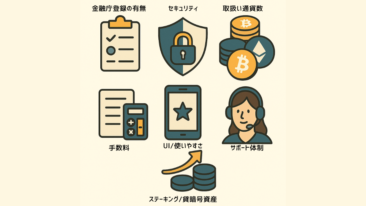 取引所を選ぶ7つのポイント