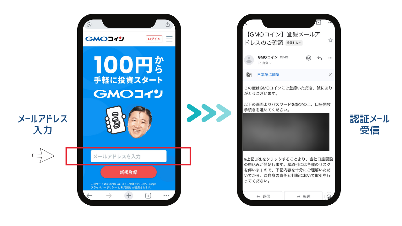 GMOコイン口座開設アカウント登録