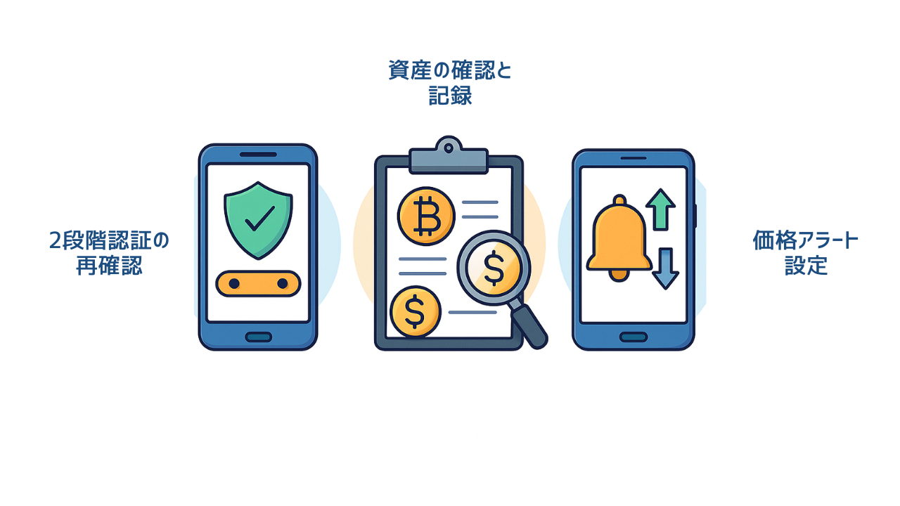 ビットコイン購入後にやるべきこと