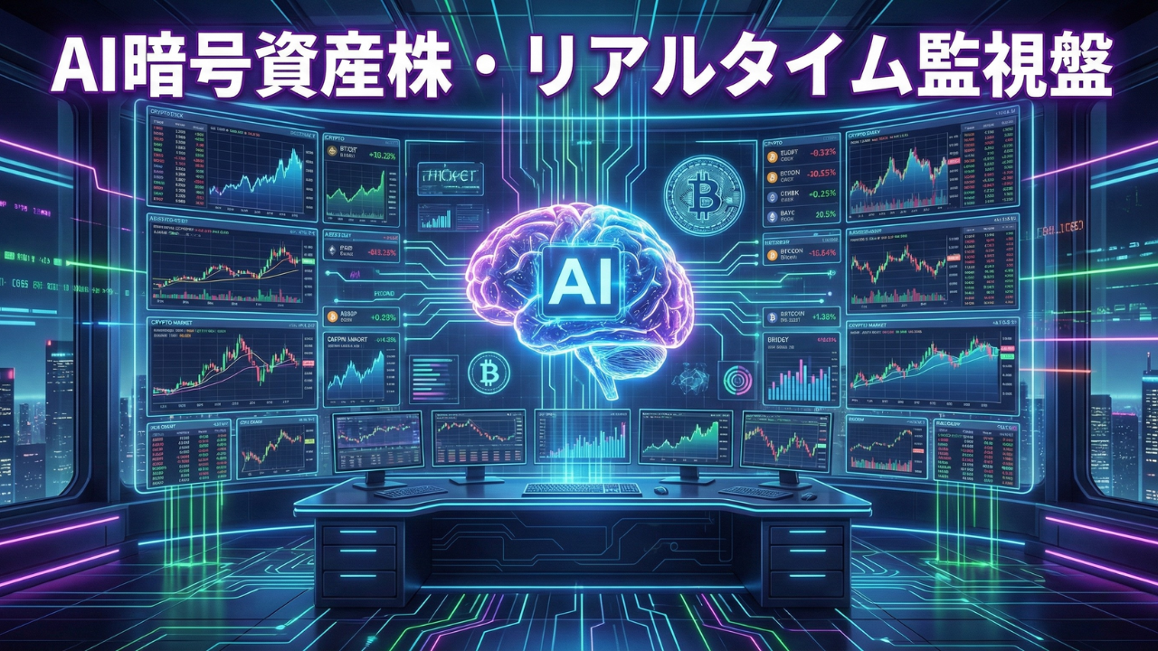 ビットコイン関連株チャート一覧｜メタプラネット等の出遅れをAI監視