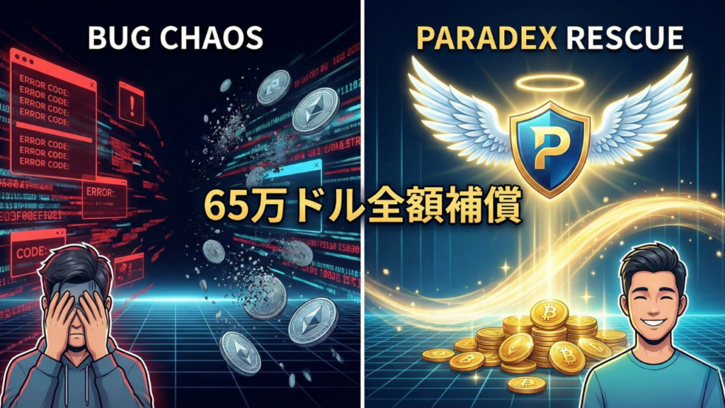 Paradexの神対応:バグ損失65万ドルを全額負担