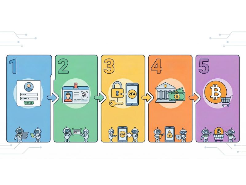 仮想通貨購入までの5ステップ