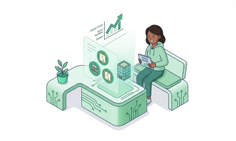 株式投資とつみたてNISAの初心者向けガイドのイメージイラスト